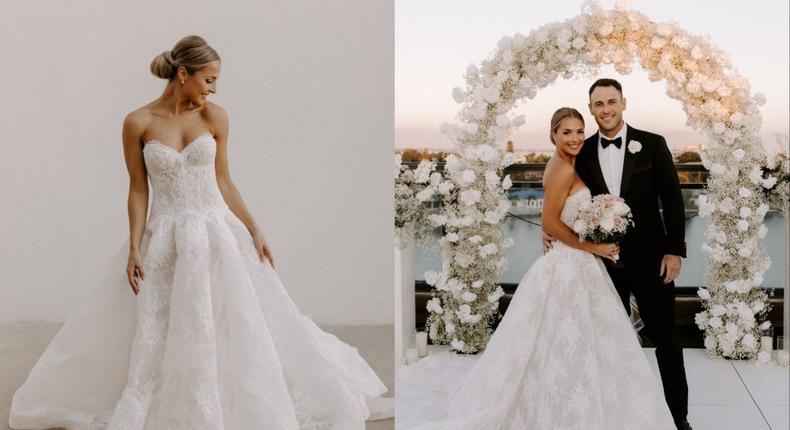 Gina Love bought a different wedding dress just six months before her nuptials.Photos With Jill
