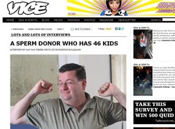 Po jego spermę ustawiają się kolejki