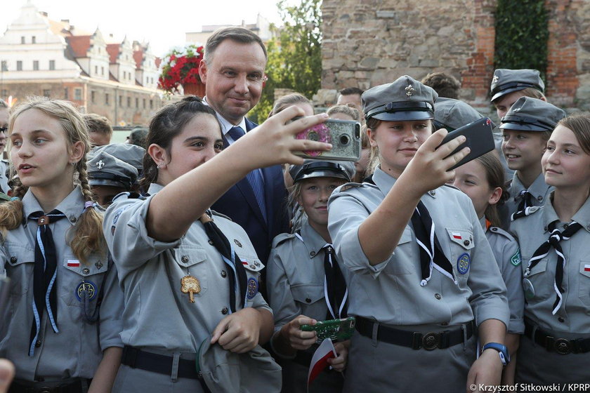 Andrzej Duda na spotkaniu z mieszkańcami Strzelina