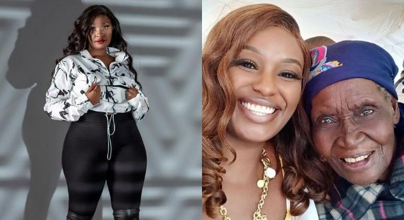 TV host and YouTuber Maureen Waititu mourning her grandmother Njambi