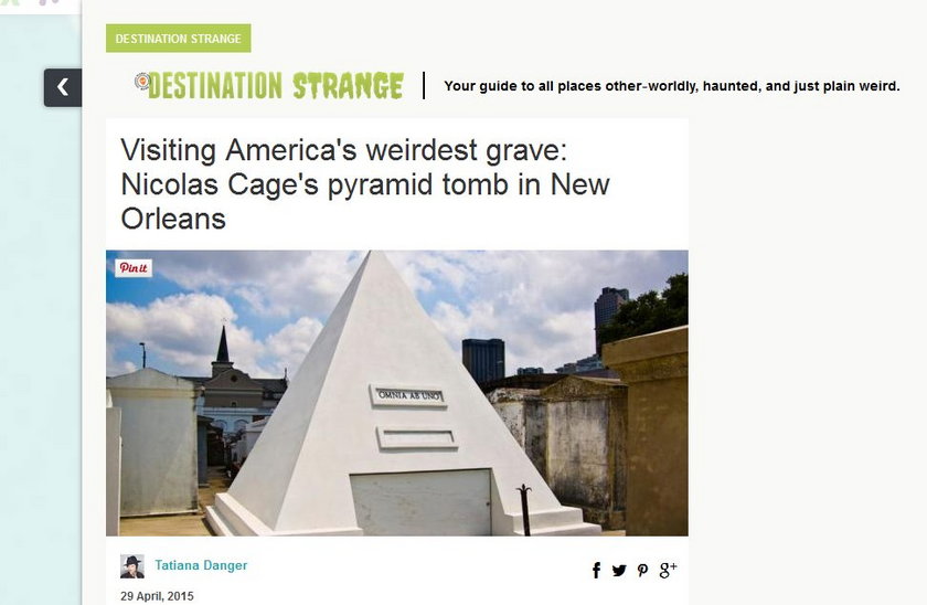 Nicolas Cage grobowiec