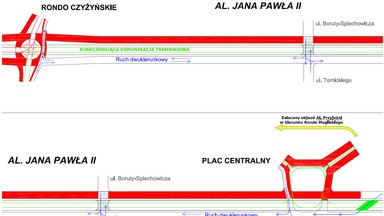 Zmiany w ruchu w rejonie placu Centralnego