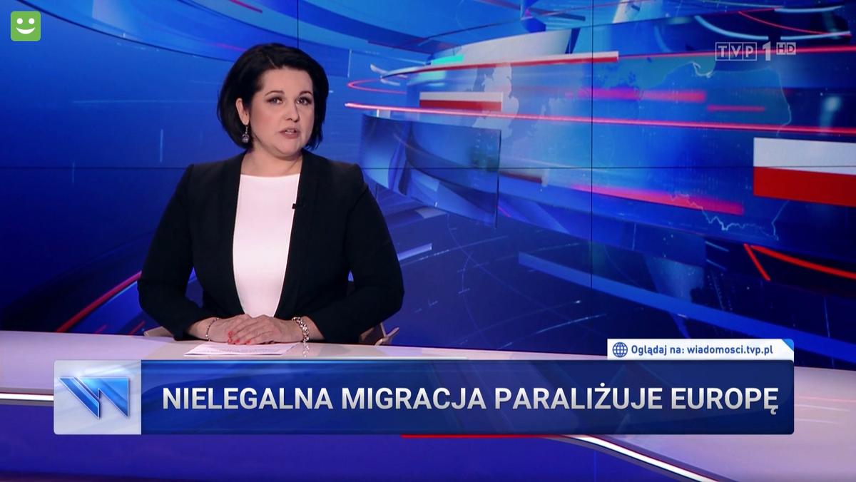 Wiadomości TVP. Materiał „Nielegalna migracja paraliżuje Europę