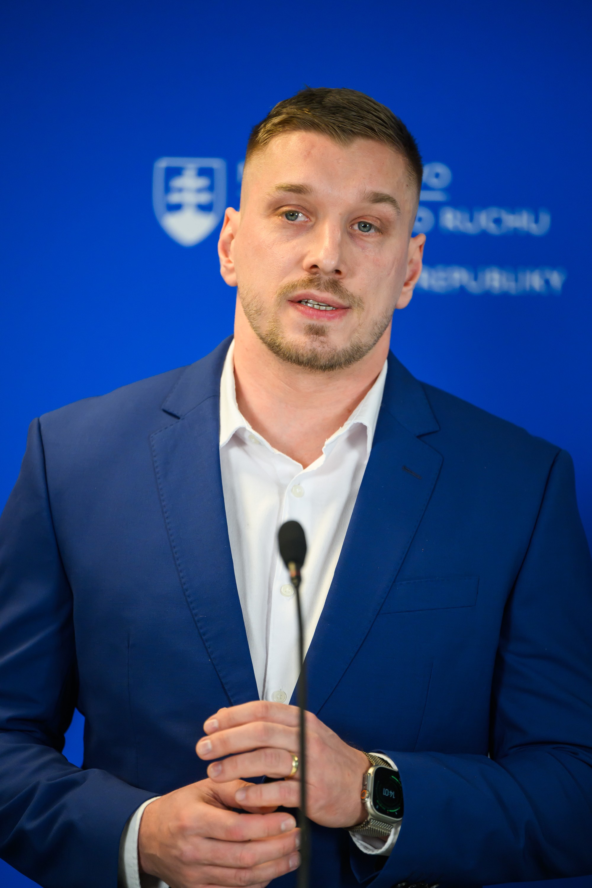 Poradca ministra cestovného ruchu a športu SR a bývalý hokejový reprezentant Marcel Haščák. 