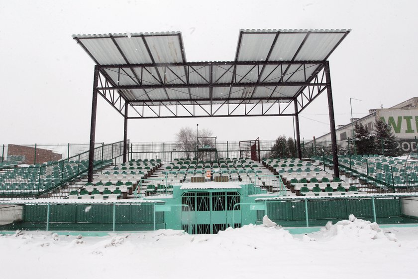 Zadaszenie trybun na stadionie Radomiaka w Radomiu