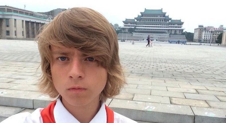 Yuri Frolov, then 15, first visited North Korea in 2015.Courtesy of Yuri Frolov