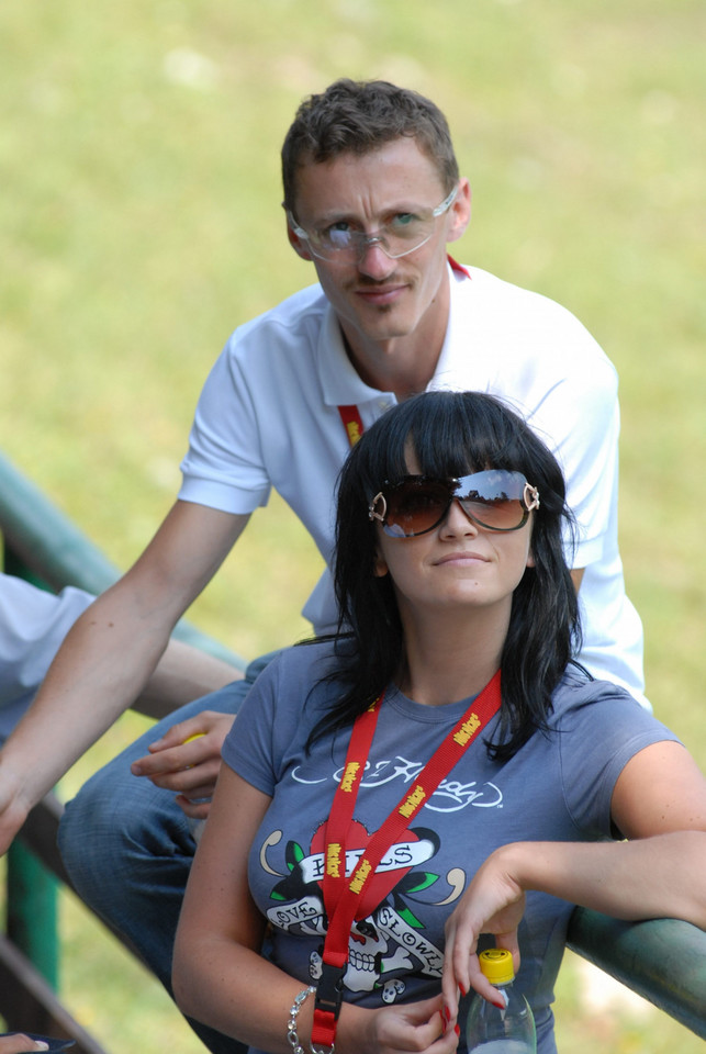 Adam Małysz i Izabela Małysz w 2007 roku