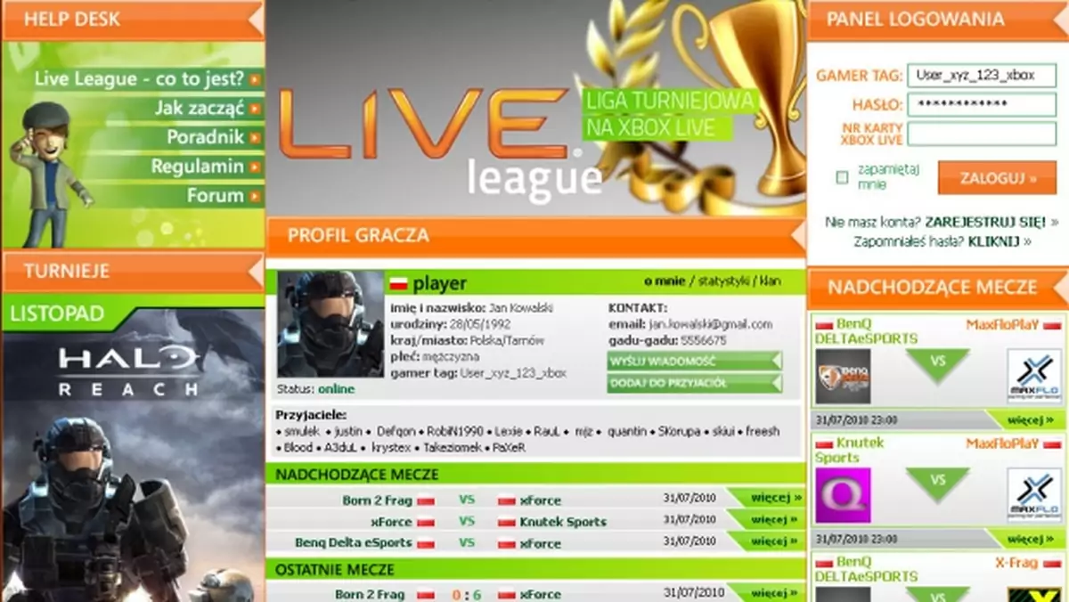 Xbox Live w Polsce – Live Club, Live League, Play with Fame i inne dodatki