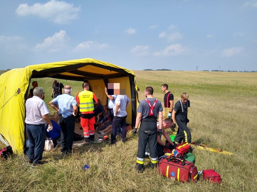 Groźny wypadek w pobliżu miejscowości Klewki