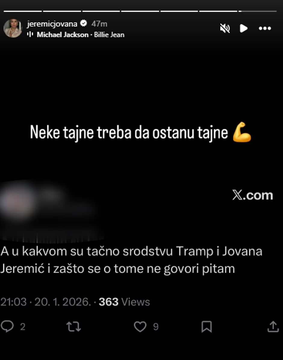 Jovana jeremić objava