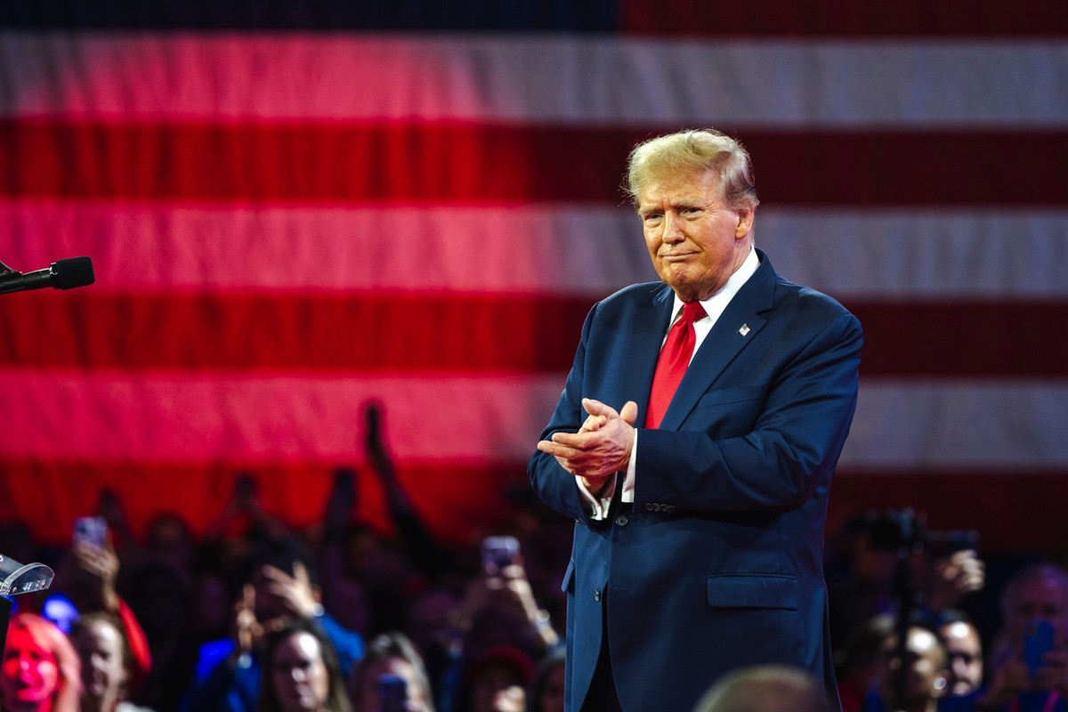 Donald Trump wybory prezydenckie zamach National,Harbor,,Md,,Usa-,February,24,,2024:,Donald,Trump,Speaks