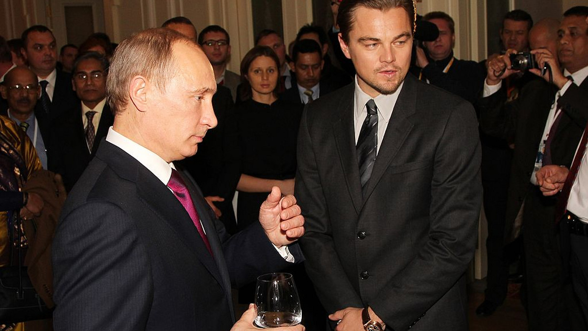 Władimir Putin i Leonardo DiCaprio (Petersburg, 23 listopada 2010 r.)