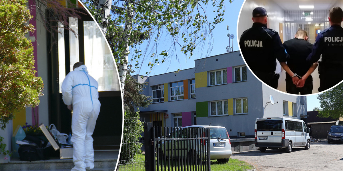 Zabójstwo w domu dziecka w Tomisławicach. Ranni są w szpitalu w Łodzi.