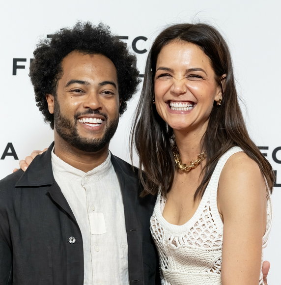 Katie Holmes i Bobby Wooten na premierze filmu "Alone Together"