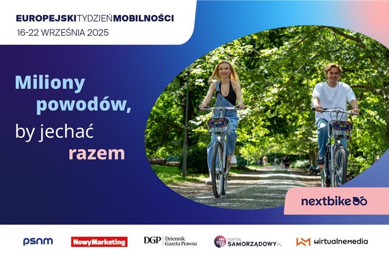 Miliony powodów, by jechać razem z Nextbike podczas Europejskiego Tygodnia Mobilności
