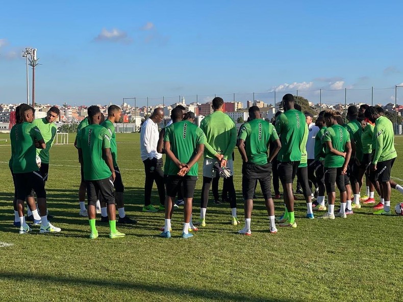 Super Eagles à Tanger, Maroc.