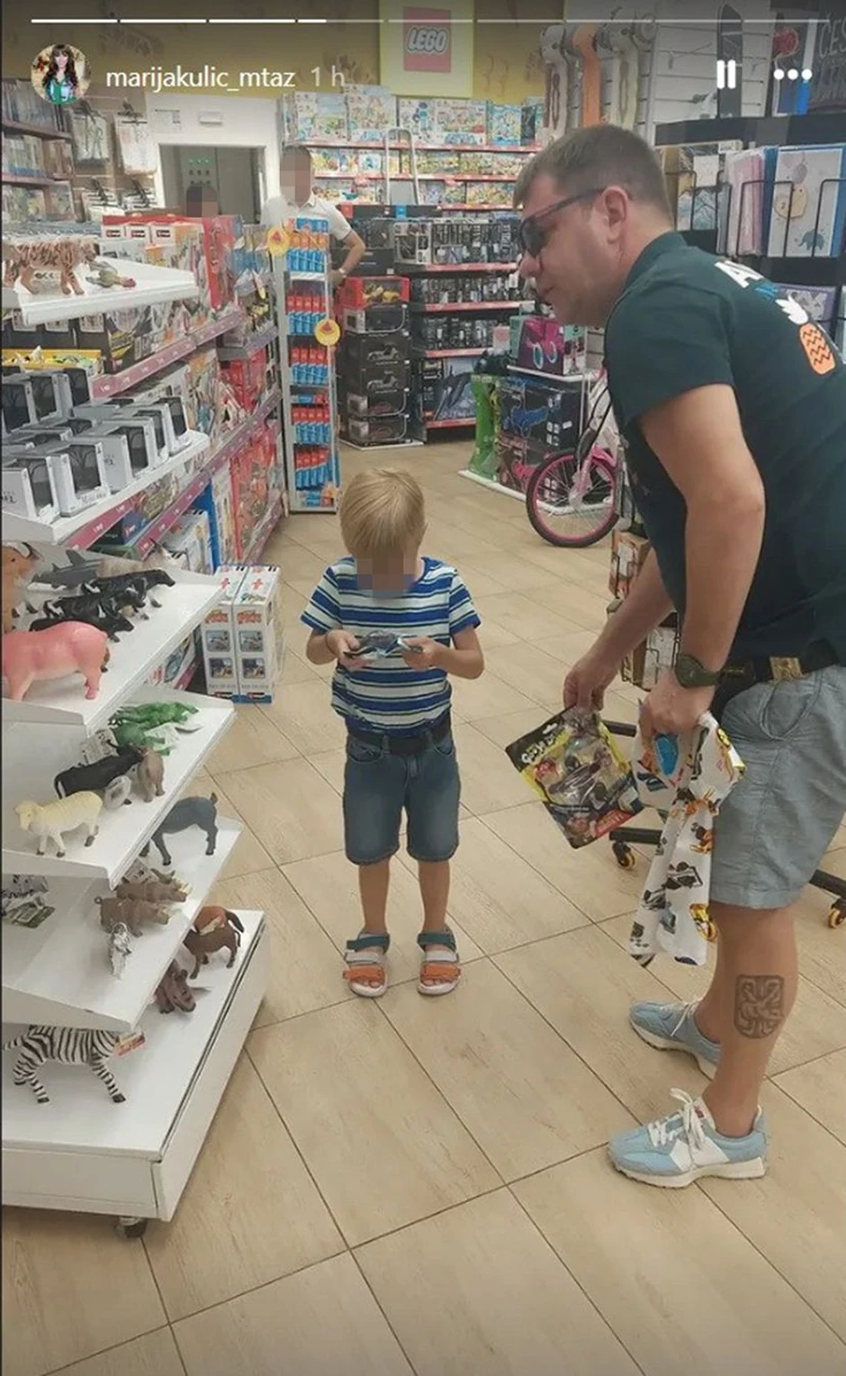 Ivan Marinković sa sinom