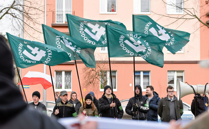 Manifestacja ONR w Częstochowie.