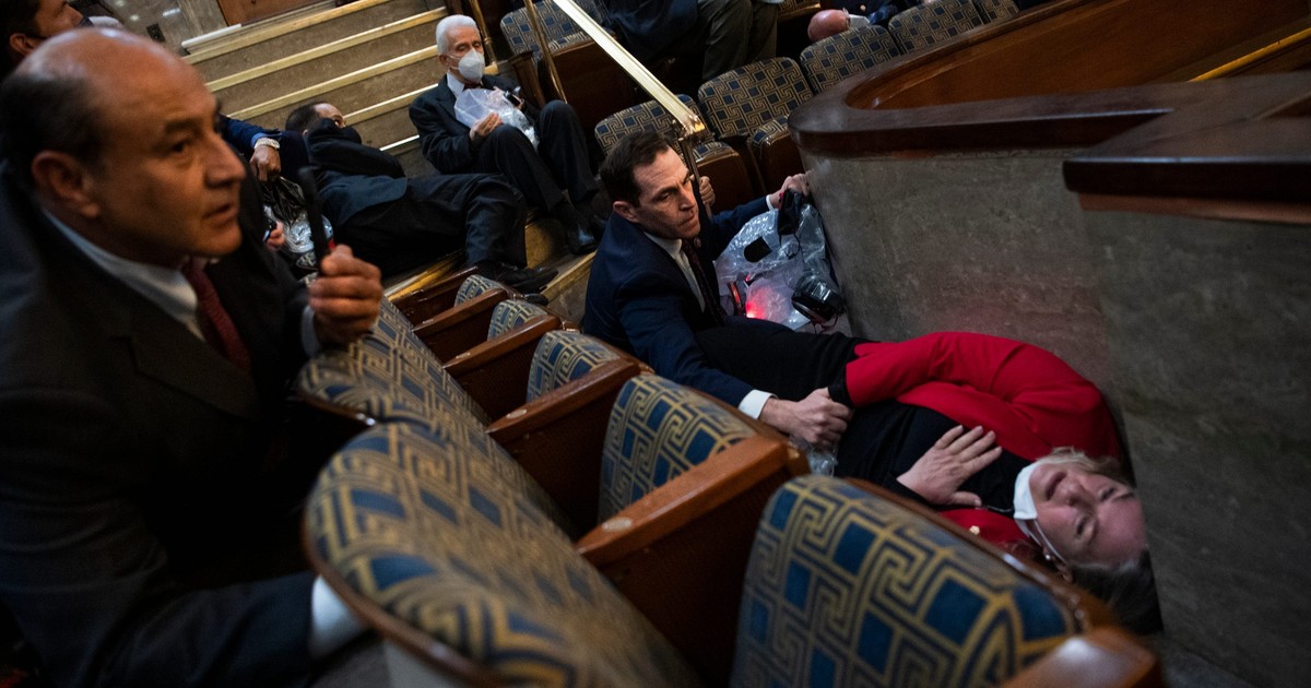 Former Army Ranger Rep. Jason Crow was the last lawmaker to leave the ...