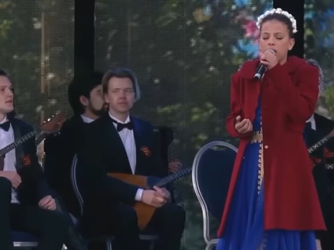 Pavlina Radovanović peva u Moskvi, foto: facebook/Руски Дом у Београду
