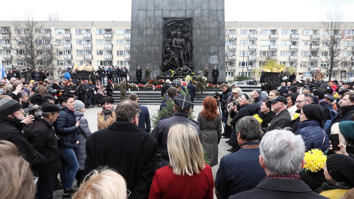 Uroczystości z okazji 79. rocznicy wybuchu powstania w Getcie Warszawskim