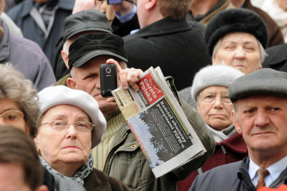 Manifestacja zwolenników TV Trwam