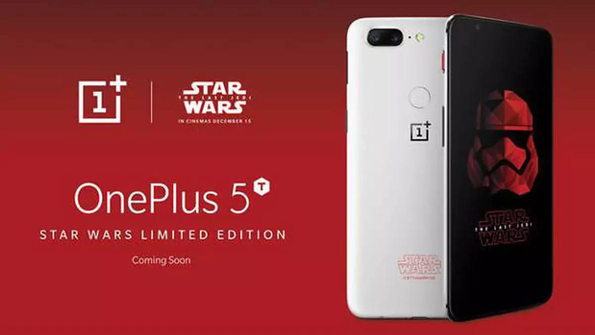 OnePlus 5T Star Wars Limited Edition wraz z filmem Gwiezdne Wojny Ostatni Jedi