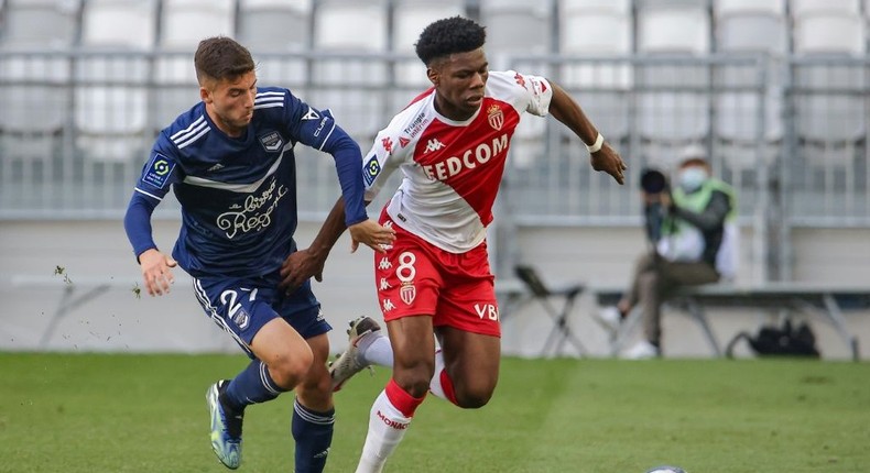 Aurelien Tchouameni joined Monaco from Bordeaux in Janaury 2020 Creator: thibaud moritz