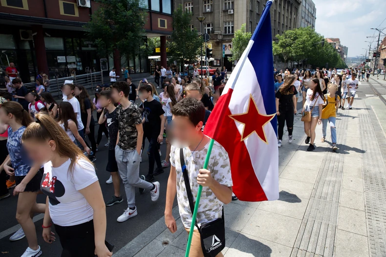 Prizor sa današnjeg protesta