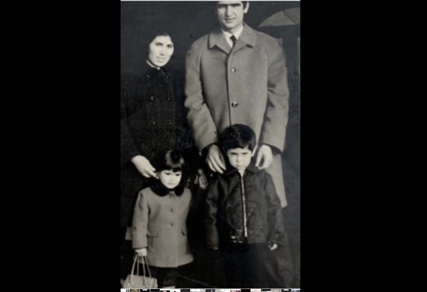 LJubiša Marunović sa roditeljima