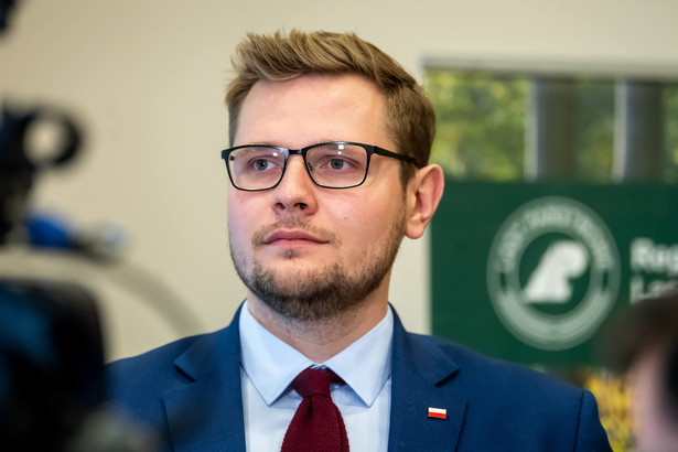 Minister środowiska Michał Woś