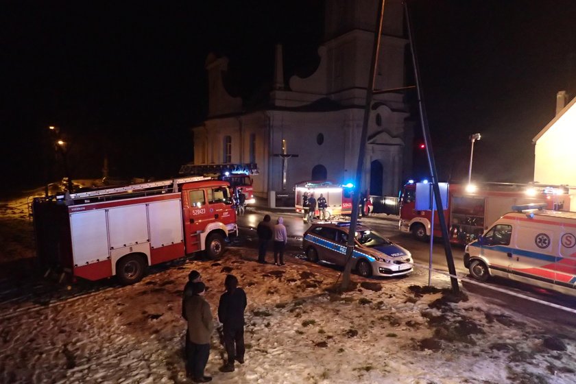 Pożar wybuchł  w budynku przy placu 1 Maja