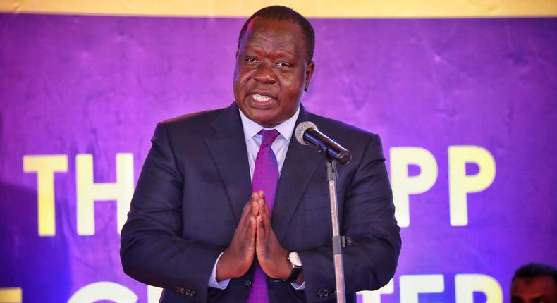 Interior CS Fred Matiang'i speaking during the launch of the Excellence Charter developed by the Office of the Director of Public Prosecutions (ODPP)