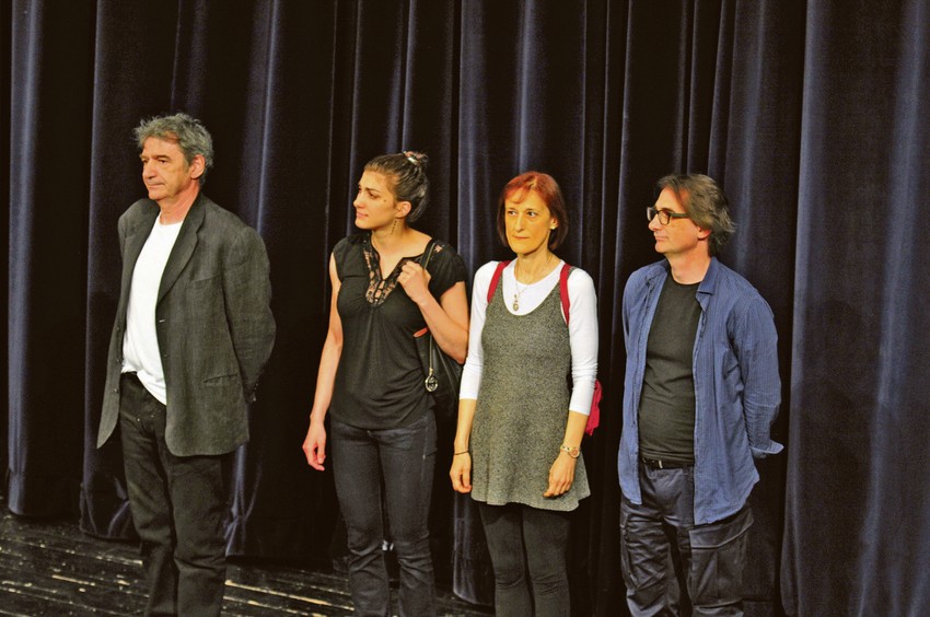 Žiri 62. Sterijinog pozorja: Predrag Miki Manojlović, Emina Elor, Isidora Žebeljan i Aleksandar Popovski. Fali: Nikita Milovojević