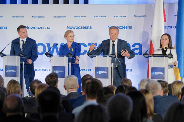 Przewodniczący: Nowoczesnej Adam Szłapka (L), Inicjatywy Polskiej Barbara Nowacka (2L), Zielonych Urszula Zielińska (P) oraz Platformy Obywatelskiej Donald Tusk (2P)