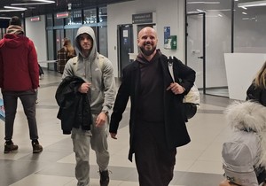 Boban Rajović sa sinom