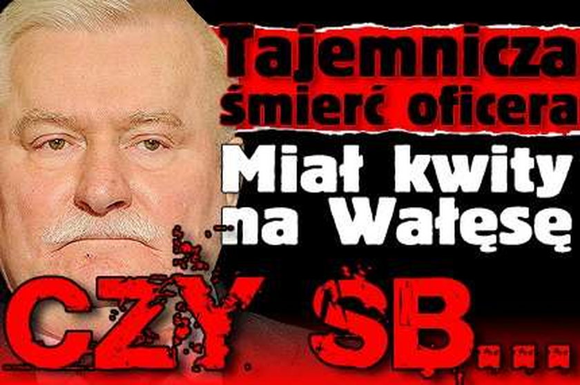 Tajemnicza śmierć oficera. Miał kwity na Wałęsę. Czy SB miało sobowtóra lidera Solidarności?