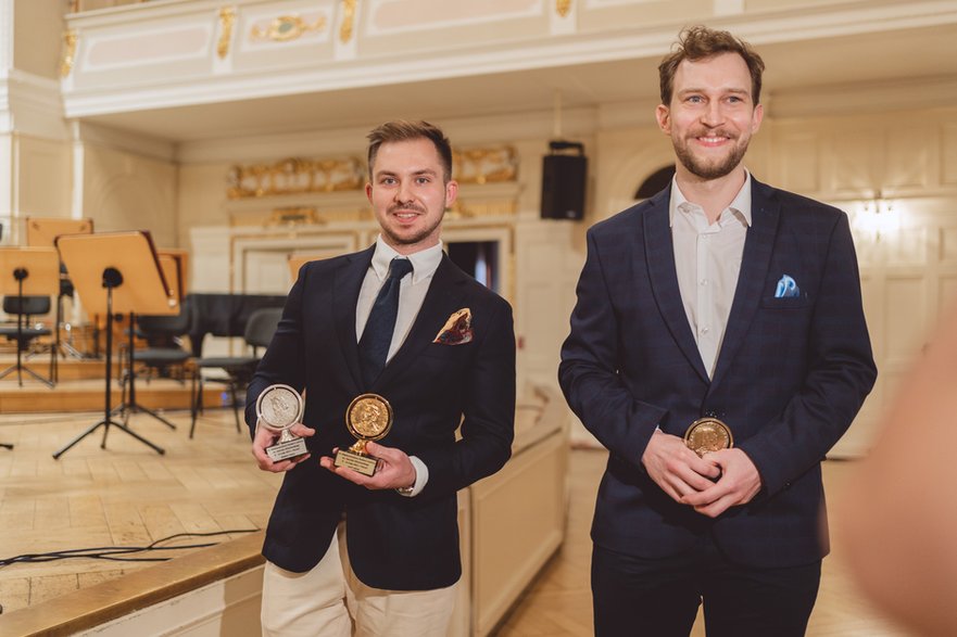 Piotr Pielaszek (złoty i srebrny medal), oraz Jan Jakub Lipiński (brązowy medal)