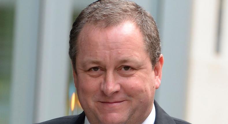 Newcastle United owner and Sports Direct boss Mike Ashley arrives at the High Court in London.