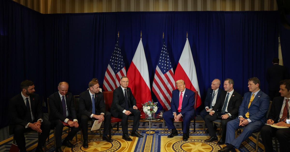 Wojska USA w Polsce. Prezydent Duda zabrał głos po spotkaniu z Donaldem Trumpem