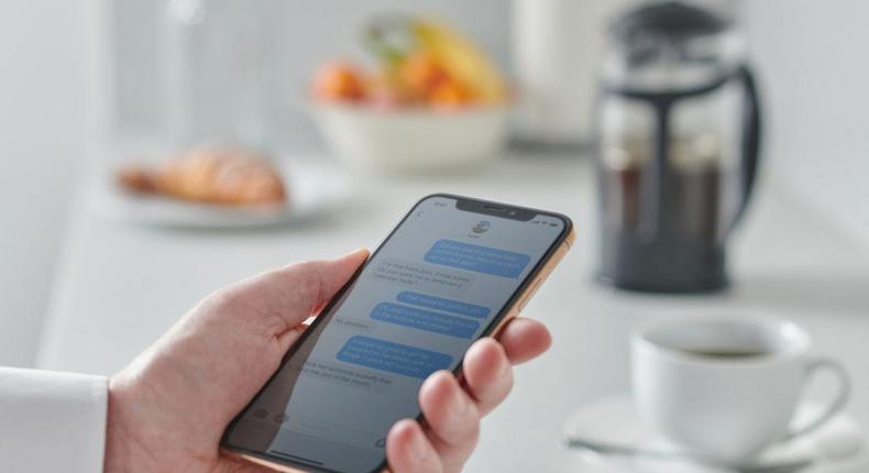 Texting yourself your flight number is easy enough and can help you stay up-to-date on any changes to your trip throughout the day.Neil Godwin/Future via Getty Images