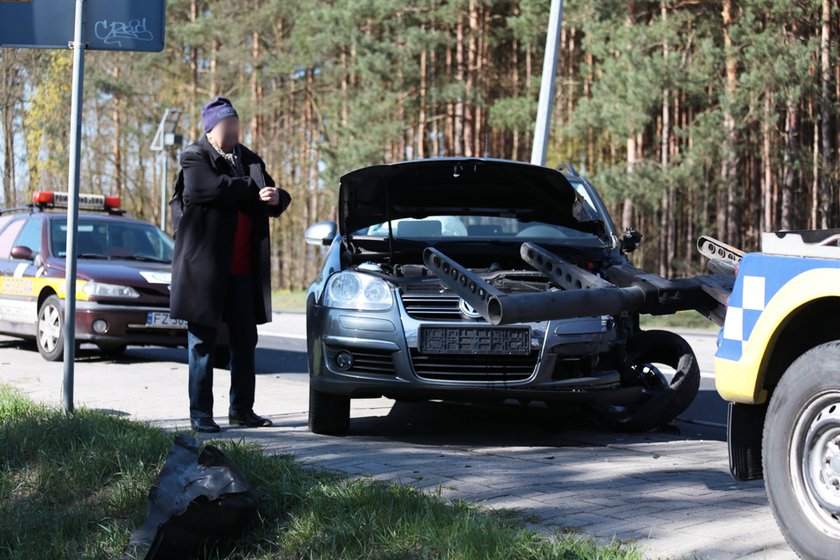 Wypadek 76-latka pod Zieloną Górą na trasie śmierci 