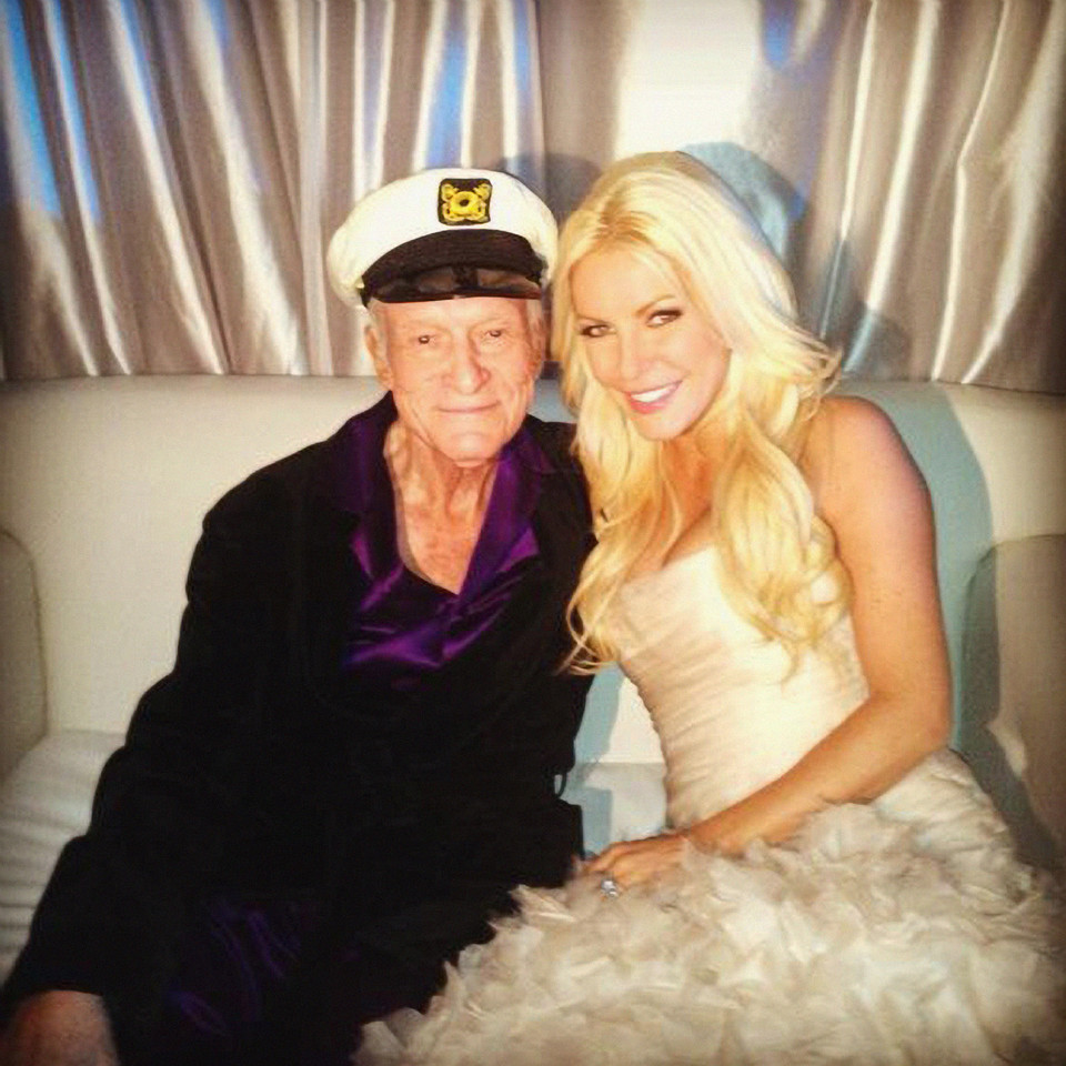 Hugh Hefner, Crystal Harris / fot. Agencja Forum