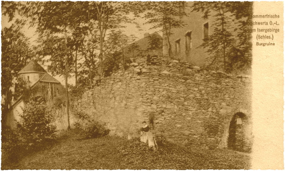 Zamek Miecz / Świecie w 1920 roku - pocztówka