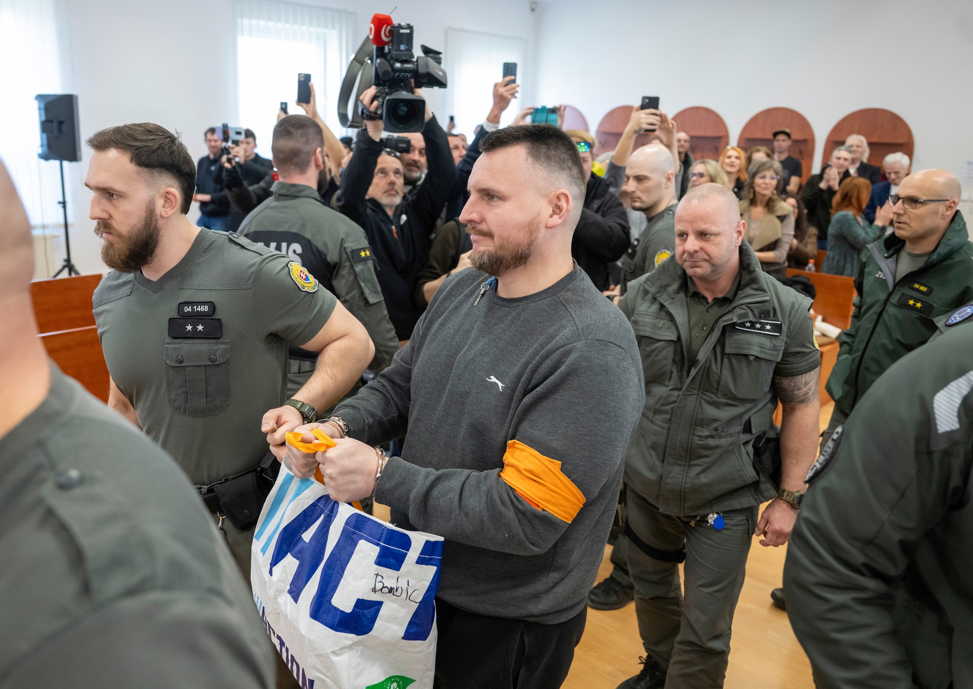 Daniel Bombic na súde. 