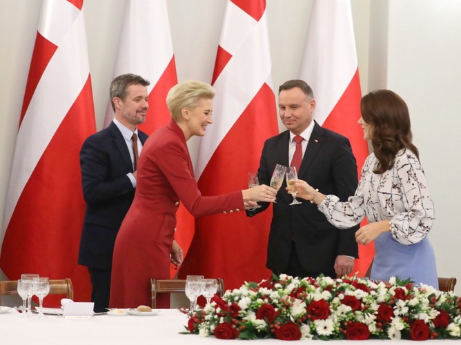 Książę Fryderyk i Andrzej Duda oraz Agata Kornhauser-Duda i księżna Maria Elżbieta