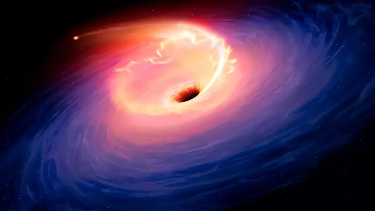 Wirująca z dużą prędkością czarna dziura