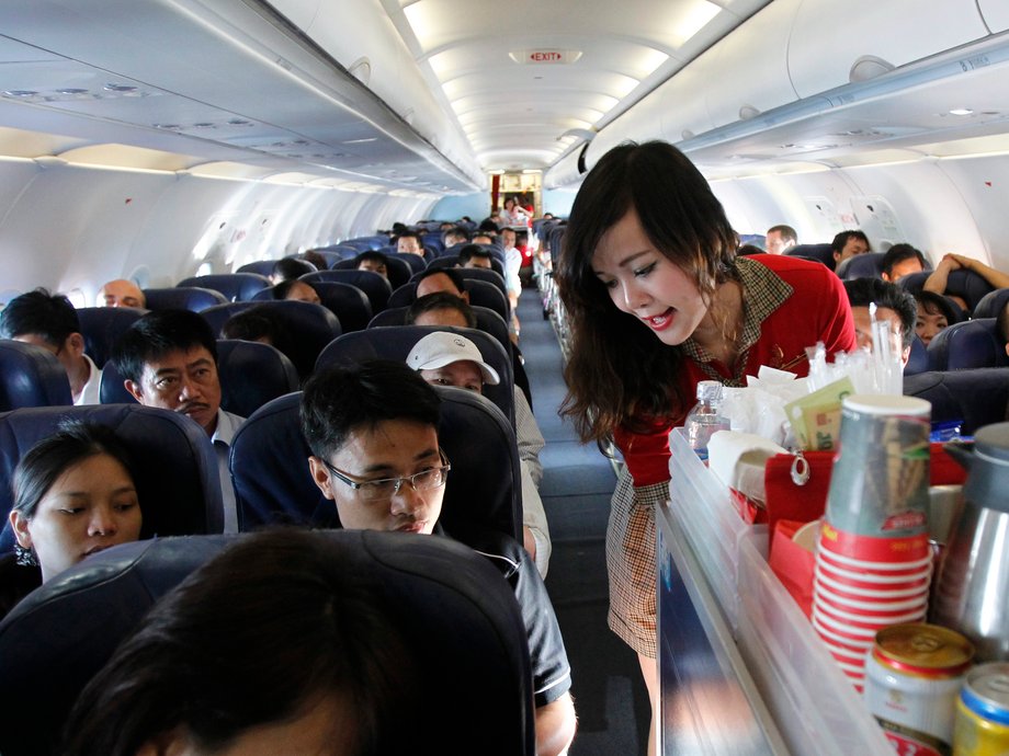 Let a flight attendant know if you might miss your connecting flight.