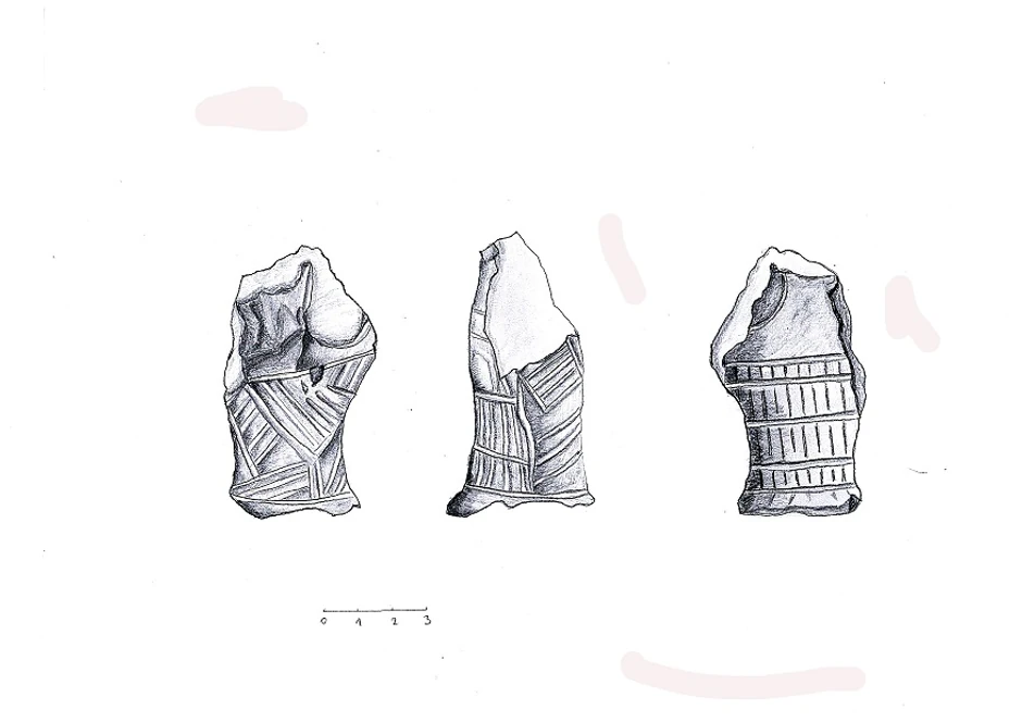 Deo figurine sa lokaliteta Srednje polje u Bradarcu