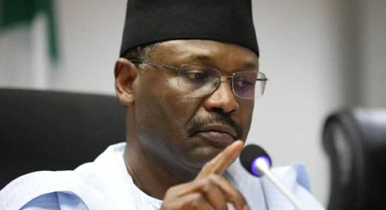 INEC Chairman Prof. Mahmood Yakubu. [Punch]